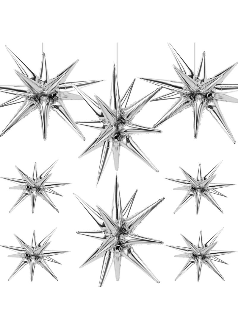8 Pcs Star Balloons, Huge Gold Explosion Star Aluminum Foil Balloons for Birthday, Baby Shower, Wedding, Bachelorette Party, Disco Party Decorations Supplies - Image 1