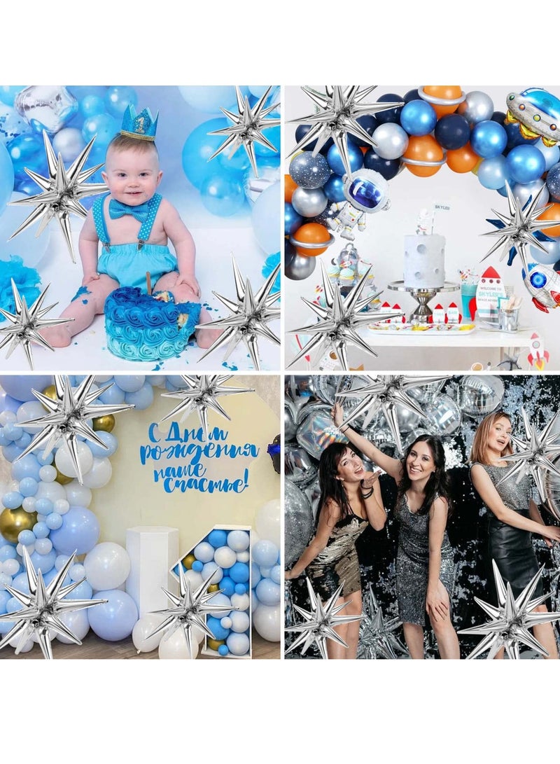 8 Pcs Star Balloons, Huge Gold Explosion Star Aluminum Foil Balloons for Birthday, Baby Shower, Wedding, Bachelorette Party, Disco Party Decorations Supplies - Image 4