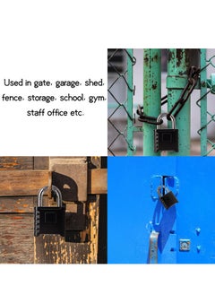 Generic Heavy Duty Combination Padlocks Outdoor, 52mm Stainless Steel 4 Digit Locker Code Padlock Weatherproof, 4 Digit Combination Padlock for Home Shed Fence Warehouse Garage Black  - Image 4
