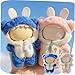 VVQUI 17cm 67inch Doll Clothes Outfits for Clothes Set Faking Animal Style Outfit Jumpsuit Blue Shark Pink Shark Costume for Dolls Doll Not Included - Image 2