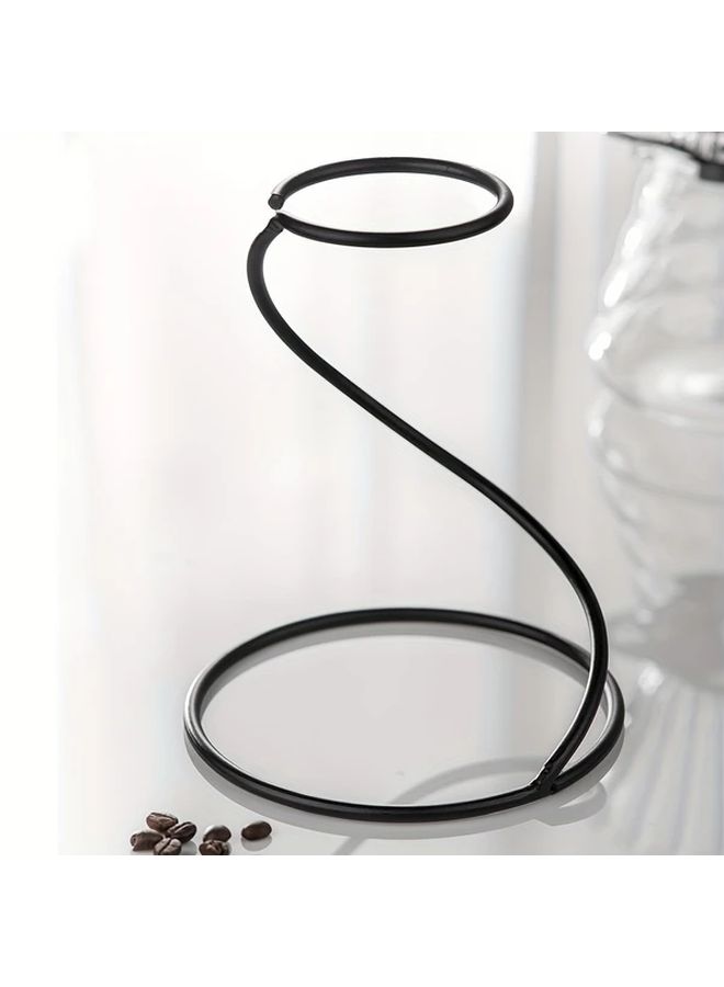 Black Vintage Coffee Stand Iron Filter Holder for Drip Coffee Makers No Electricity Required - Image 4