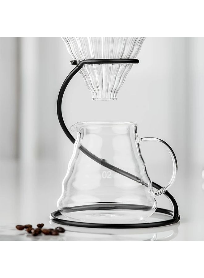 Black Vintage Coffee Stand Iron Filter Holder for Drip Coffee Makers No Electricity Required - Image 5