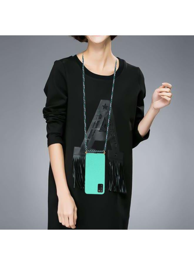 S-TOP Case For Samsung Galaxy A02s Wheat Straw Material + TPU Protective Case with Lanyard - Image 4