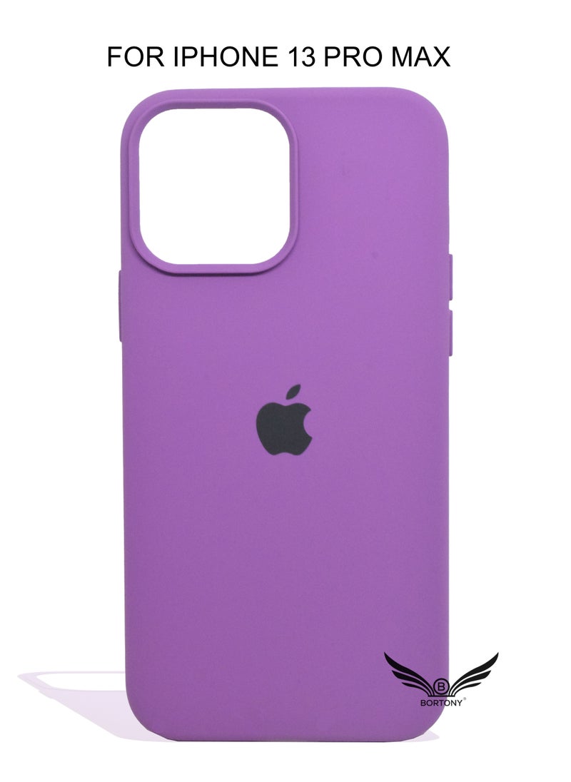 BORTONY - Slim Full Body Stylish Silicone Protective Case Cover for Apple iPhone 13 Pro Max - Image 1