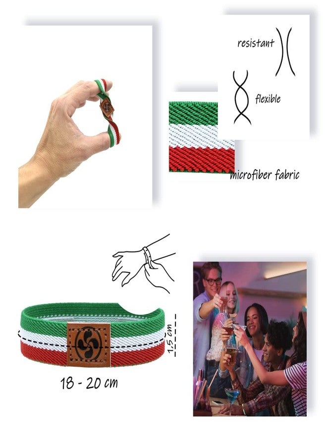 BDM Basque Country Bracelet, Basque Country Flag, Vasconia, Vitoria, San Sebastian, Embroidered HD of Interwoven Woven Fabric, Triskelion, Adjustable for Men and Women - Image 2