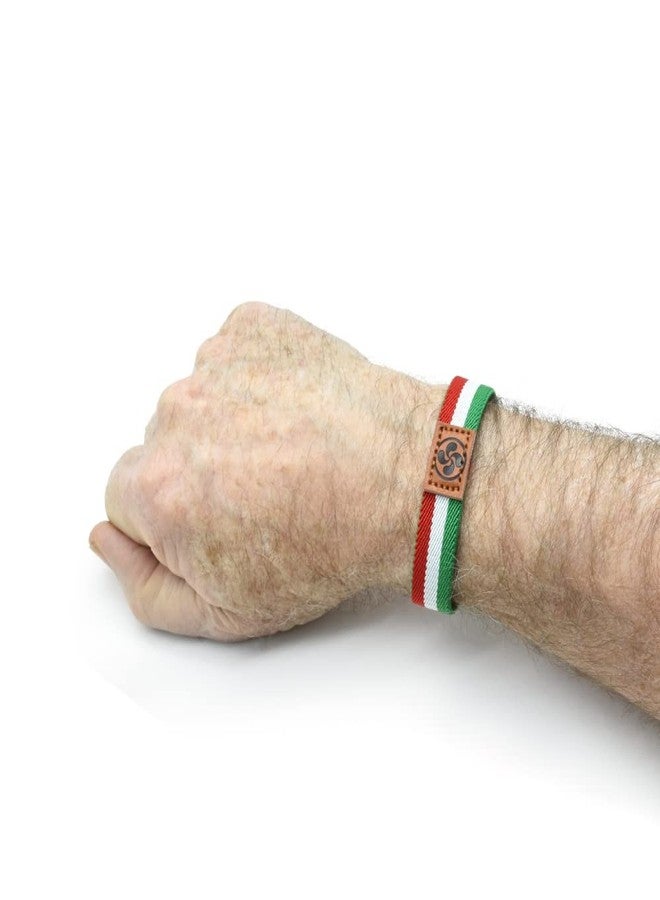 BDM Basque Country Bracelet, Basque Country Flag, Vasconia, Vitoria, San Sebastian, Embroidered HD of Interwoven Woven Fabric, Triskelion, Adjustable for Men and Women - Image 3