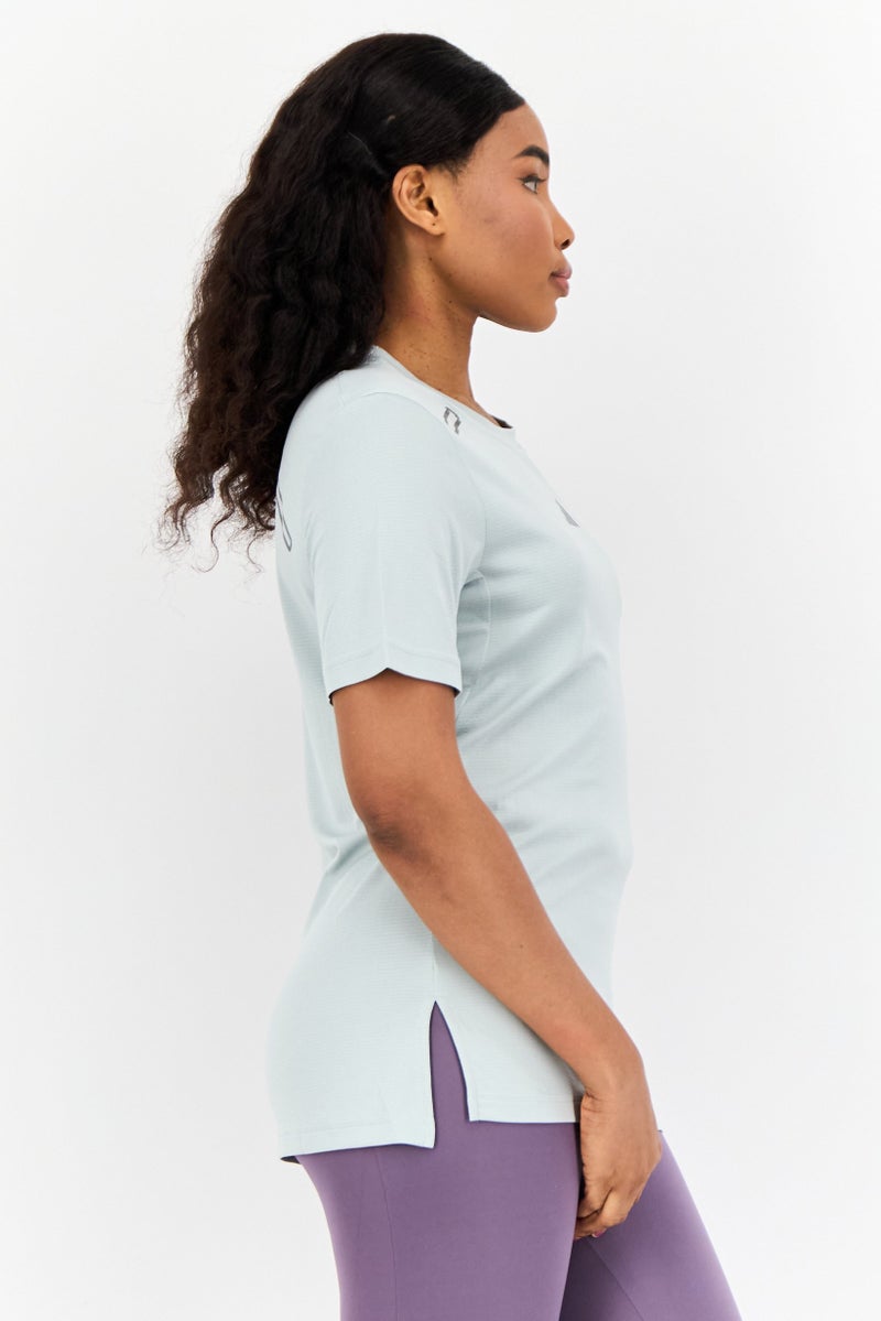 Adidas Women Sportswear Fit Short Sleeve Training T-Shirt, Light Sage Green - Image 3