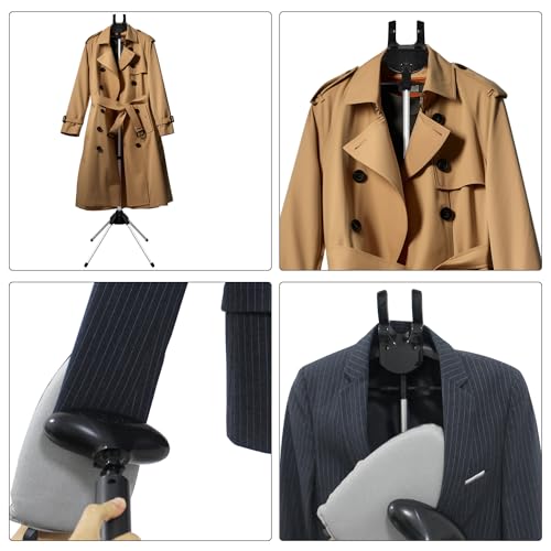 TONINT Garment hanger for steaming clothes,Steam rack for clothes,Handheld garment steamer rack,Clothes hanger for steam ironing,Steam stand clothes,Steamer pole,Steamer Hanger standing, steam iron stand - Image 4