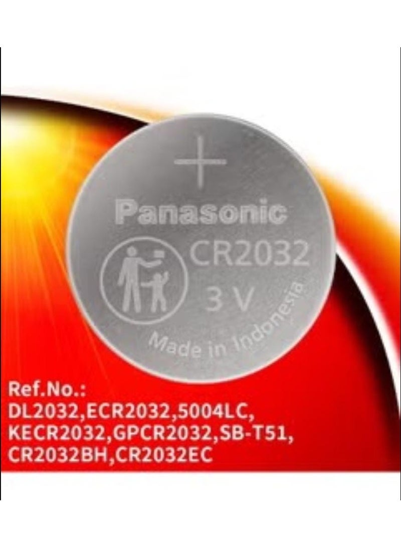 Panasonic Lithium Coin Battery Cr 2032 Pack of 5, 3.0V Lithium - Image 2