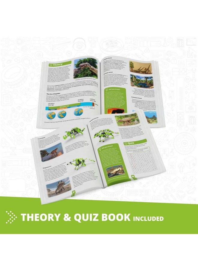 Engino Stem Toys Learning About Dinosaurs Educational Toys For Kids 9+ Stem Projects For Kids Gifts For Boys & Girls (5 Motorized Models) - Image 5