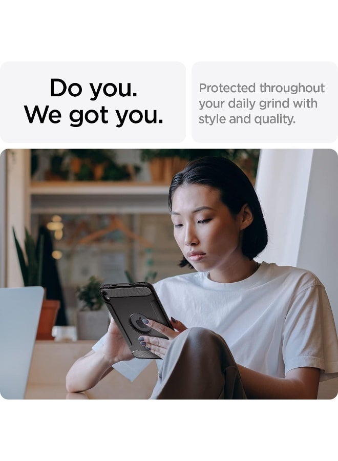 Spigen Rugged Armor iPad Mini 7 Case (2024) / iPad Mini 6 Cover (2021) 8.3 inch - Matte Black - Image 4