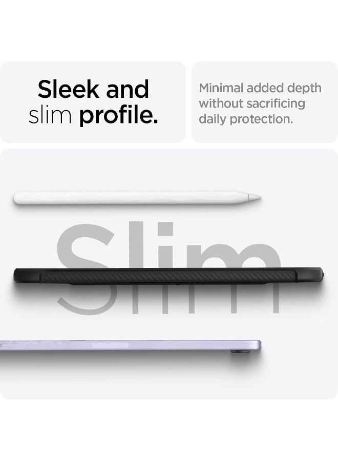 Spigen Rugged Armor iPad Mini 7 Case (2024) / iPad Mini 6 Cover (2021) 8.3 inch - Matte Black - Image 5