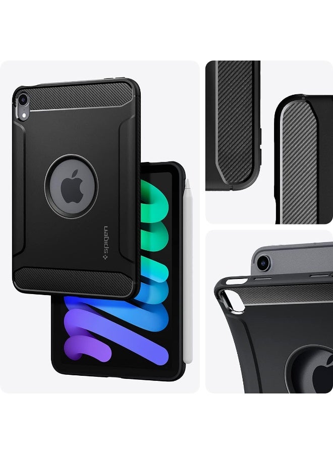 Spigen Rugged Armor iPad Mini 7 Case (2024) / iPad Mini 6 Cover (2021) 8.3 inch - Matte Black - Image 3