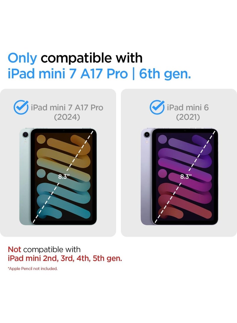 Spigen Rugged Armor iPad Mini 7 Case (2024) / iPad Mini 6 Cover (2021) 8.3 inch - Matte Black - Image 2