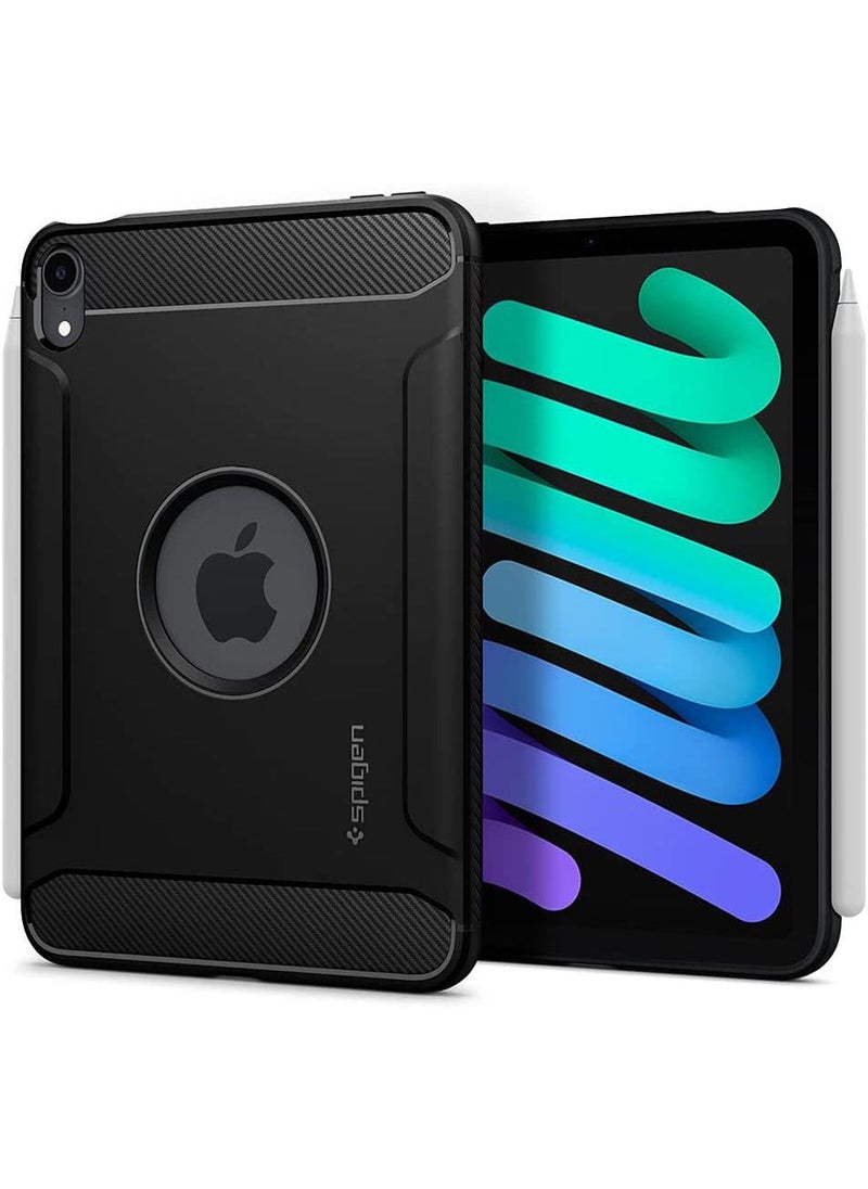 Spigen غطاء حماية متين لجهاز iPad Mini 6 مقاس 8.3 بوصة 2021 - أسود مطفي 