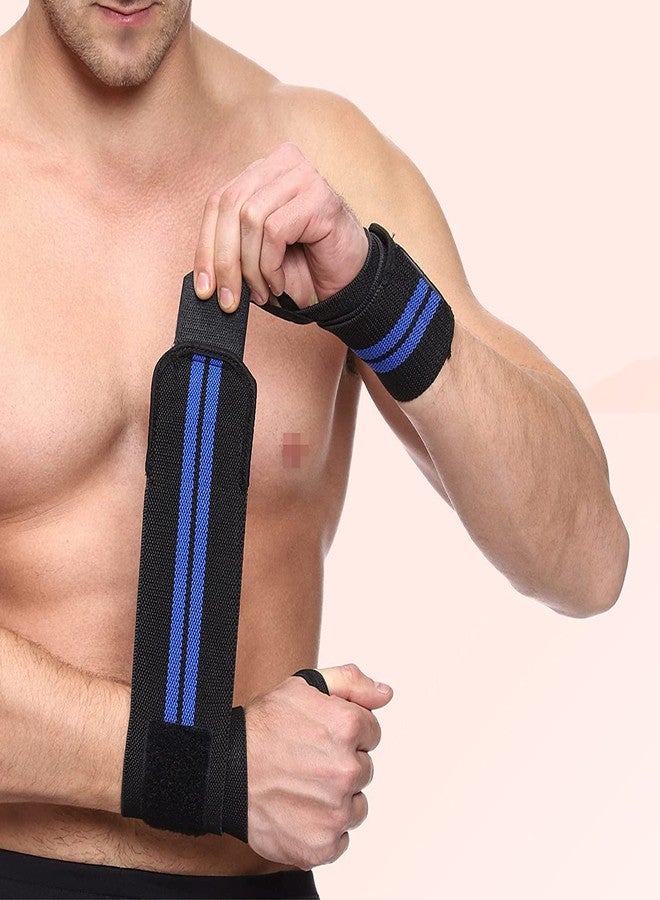 FIT FOCUS (Pack of 3) My Gym Bag Durable Bags Ultimate Combo with Double Toning Resistance Tube & Wrist Band Fitness Shoulder Bags Exercise Band for Stretching, Workout, Home (Blue) - Image 4