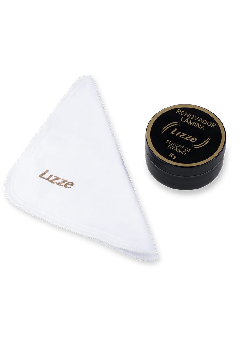 Lizze Hair Equipment Cleaning Cream 60g Lizze Titanium Polishing Cleaning Kit for Flat Ironing Boards Professional Hair Tool Maintenance Set - Image 2