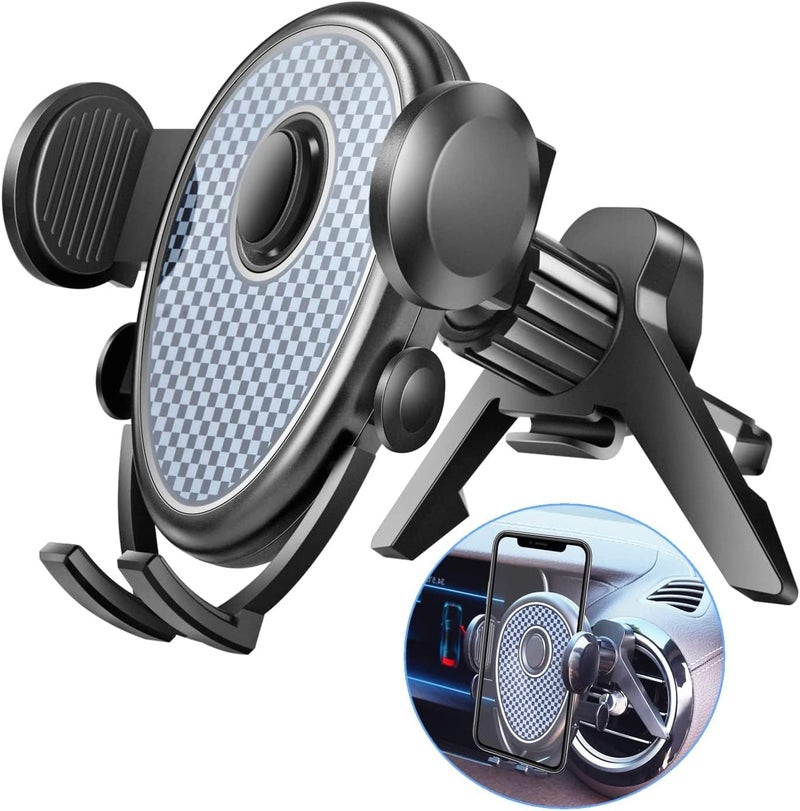 Bukela Universal Car Phone Holder Air Vent Mount Cell Phone Stand with Windshield Fit for Thick Case and Heavy Phone Compatible with All Mobile Phones - Image 1