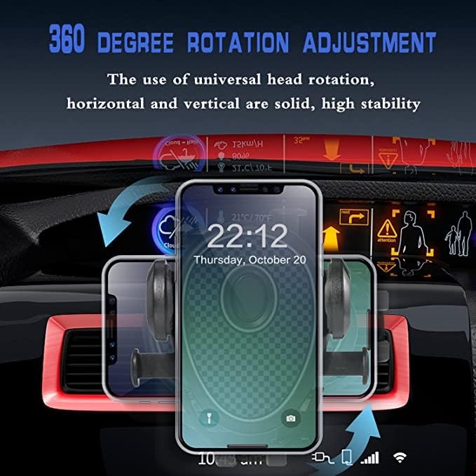 Bukela Universal Car Phone Holder Air Vent Mount Cell Phone Stand with Windshield Fit for Thick Case and Heavy Phone Compatible with All Mobile Phones - Image 5