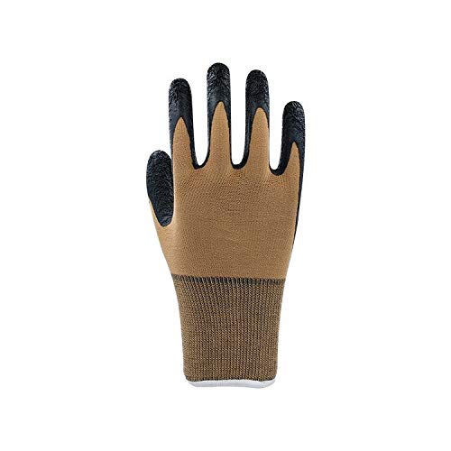 SSWW SSWW Multipurpose HeavyDuty Reusable Washable Coated Work Safety Hand Gloves For Gardening Industrial Agricultural Cleaning For Men Women Crinkle Coating Glove Hand Protection Safety Industrial Gloves Hand Gloves For Mechanical Risk Coated Work Gloves For Industrial Safety AntiCut Protection Hand Safety Gloves Ideal For Construction Material Handling Industrial Safety Nylon Anti Cut Resistant Hand Gloves Color Brown Pack Of 2 Pair  - Image 3