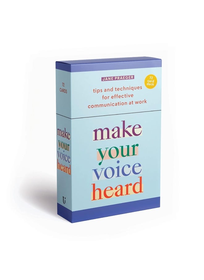 Make Your Voice Heard: A Deck of 72 Tips and Techniques for Effective Com  - Image 1