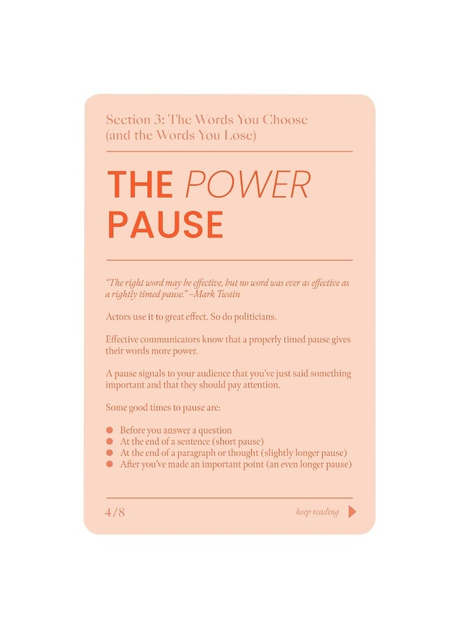 Make Your Voice Heard: A Deck of 72 Tips and Techniques for Effective Com