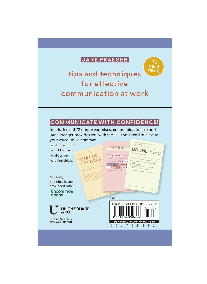 Make Your Voice Heard: A Deck of 72 Tips and Techniques for Effective Com  - Image 2
