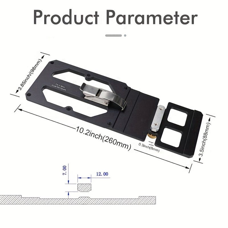 Guide Rail Saw Right Angle Stop 90 Precision Tool for TS55 TS75 Track - Image 2
