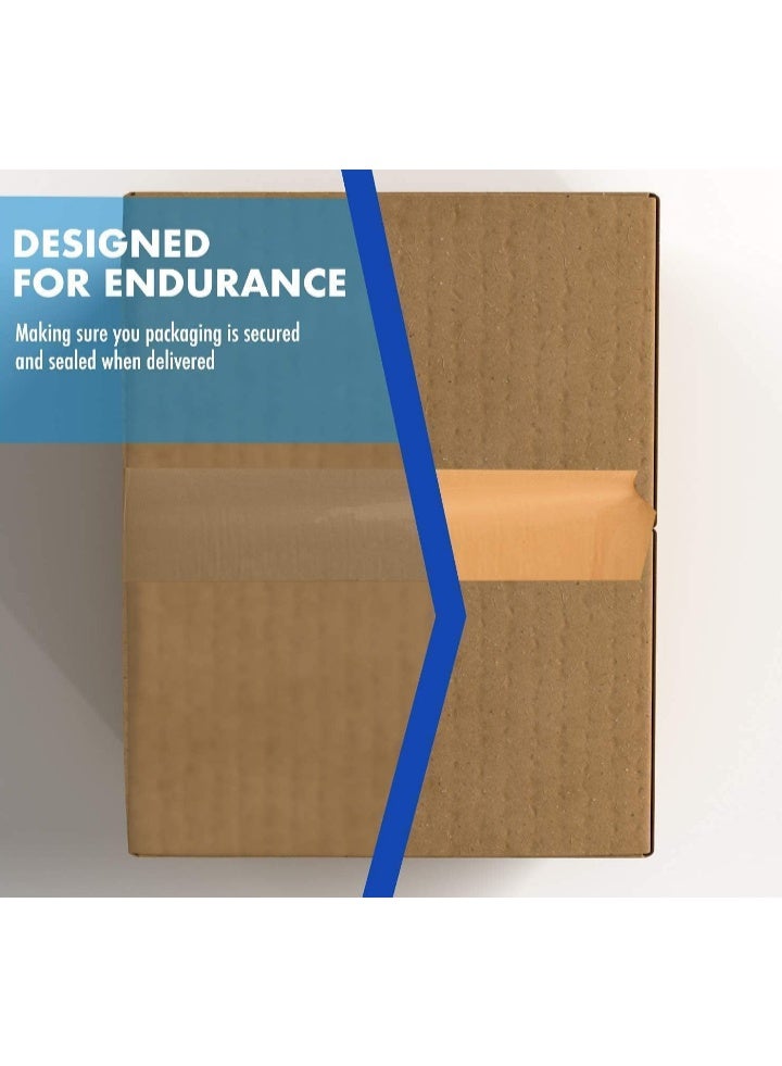 3 Rolls of Brown Tape From PACKERA, 2 Inches Wide, 80 Yards Long, for packaging, strong and durable for sealing boxes, parcels, mail and office supplies - Image 4