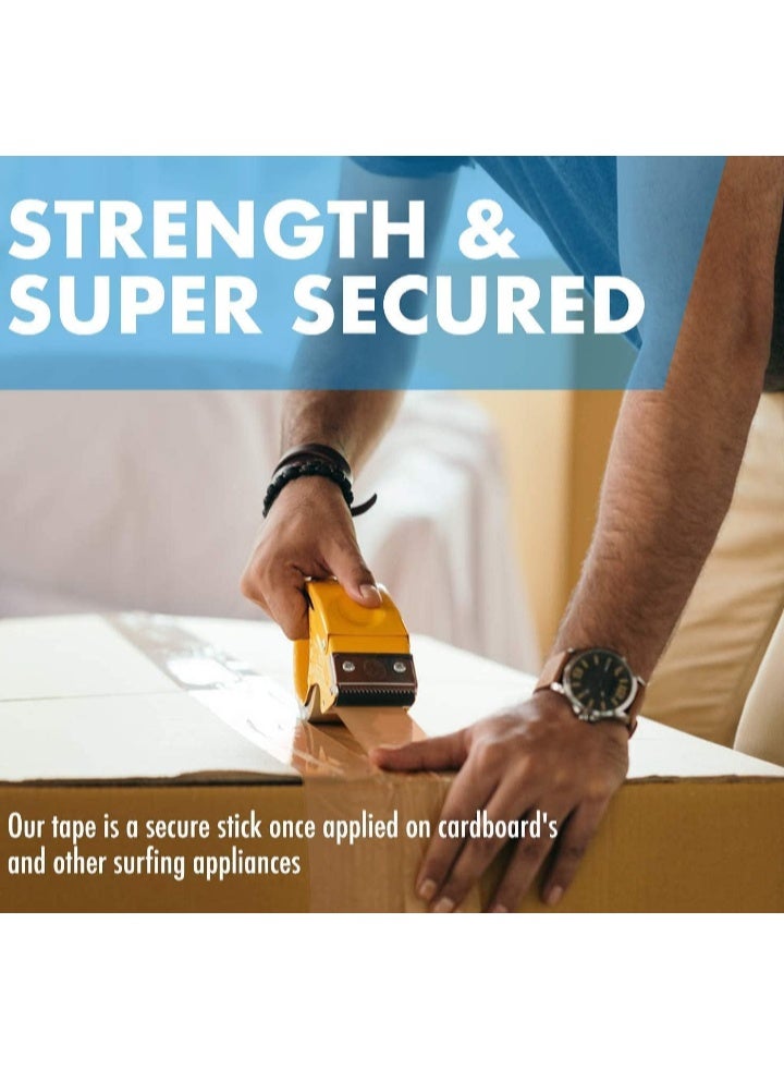 3 Rolls of Brown Tape From PACKERA, 2 Inches Wide, 80 Yards Long, for packaging, strong and durable for sealing boxes, parcels, mail and office supplies - Image 5