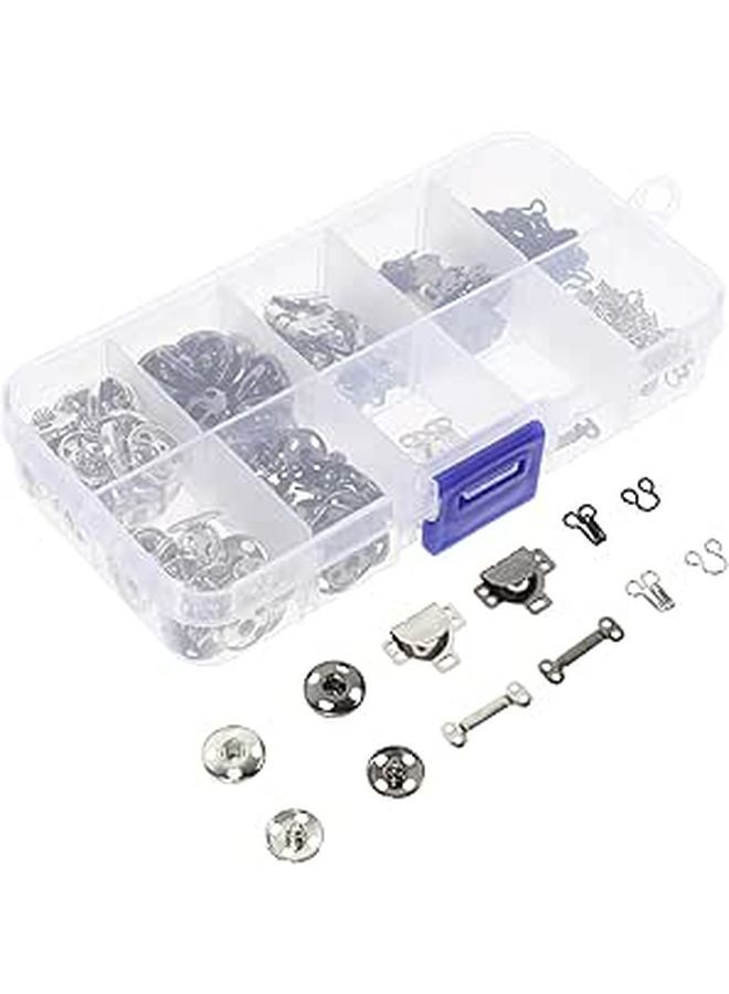 Brass Snap Buttons Set For Clothes Sewing Kit In 2 Colors Garment Fasteners For Jackets Pants DIY - Image 1