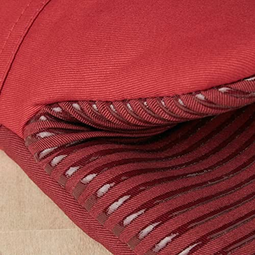 KitchenAid Beacon Two-Tone Non-Slip Mini Oven Mitt Set, Passion Red/Bordeaux, 5.5"x8", 2 Piece - Image 3