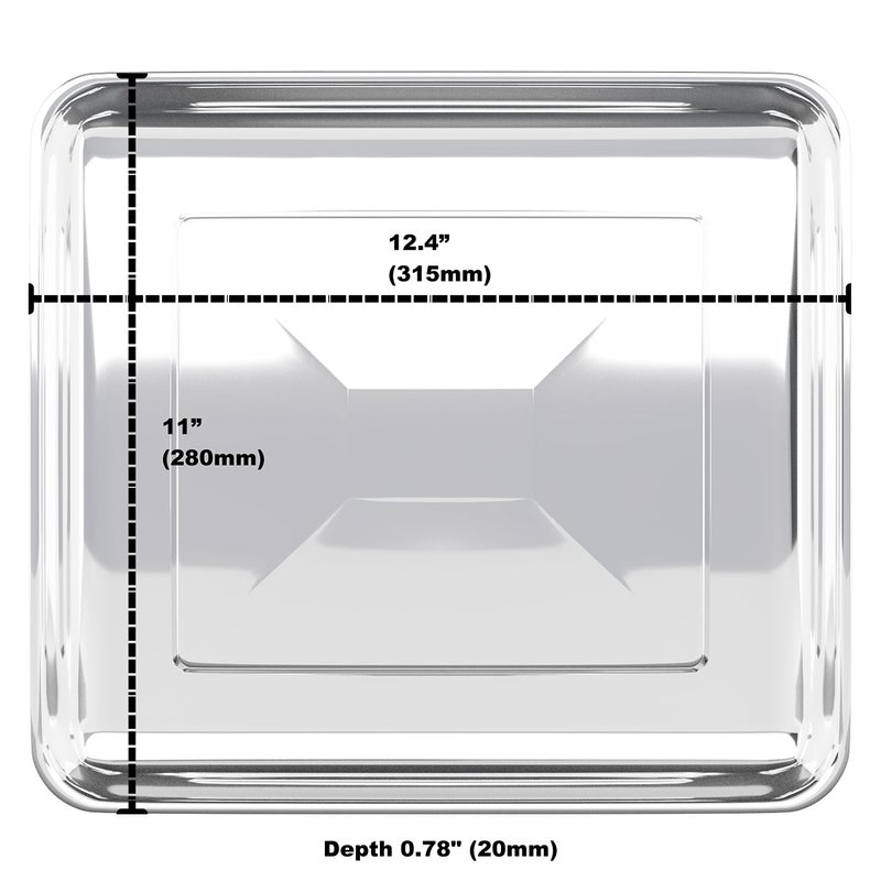 Univen Stainless Steel Baking Tray Pan Upgrade Compatible With Cuisinart Airfryer Oven Toa-60 Toa-65 Toa-70 - Image 3