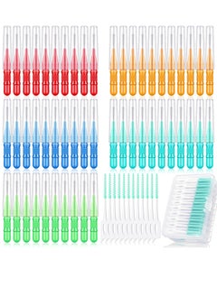 Patelai 350 Pieces Interdental Brush Tooth Floss Tooth Cleaning Tool Toothpick Dental Tooth Flossing Head Oral Dental Flosser Teeth Soft Dental Picks Refill Dental Flosser Toothpick Cleaners (Mixed Color)  - Image 1