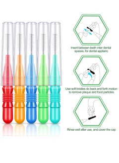 Patelai 350 Pieces Interdental Brush Tooth Floss Tooth Cleaning Tool Toothpick Dental Tooth Flossing Head Oral Dental Flosser Teeth Soft Dental Picks Refill Dental Flosser Toothpick Cleaners (Mixed Color)  - Image 2