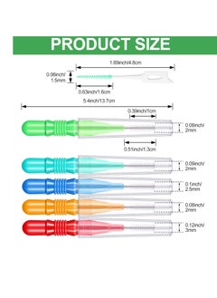 Patelai 350 Pieces Interdental Brush Tooth Floss Tooth Cleaning Tool Toothpick Dental Tooth Flossing Head Oral Dental Flosser Teeth Soft Dental Picks Refill Dental Flosser Toothpick Cleaners (Mixed Color)  - Image 4
