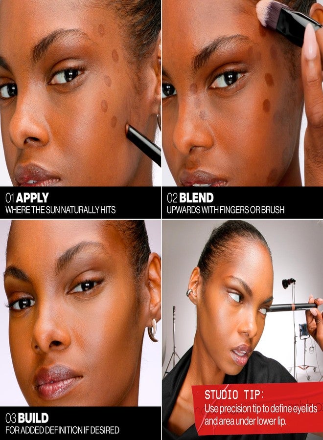 Smashbox Precision Contour Stick | Blendable Makeup Contouring Stick for Face, Eyes, Nose & Lips | Slim Slanted Tip for Precise Sculpting and All-Over Face Application, Light - Image 2