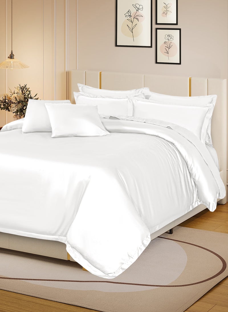 Siesta Zen Luxury 100% Egyptian Cotton Oxford Duvet Cover Set with 2 Pillow case 800 Thread Count Soft & Comfy Hotel Quality Comforter Cover All Season Bedding Set - Image 1