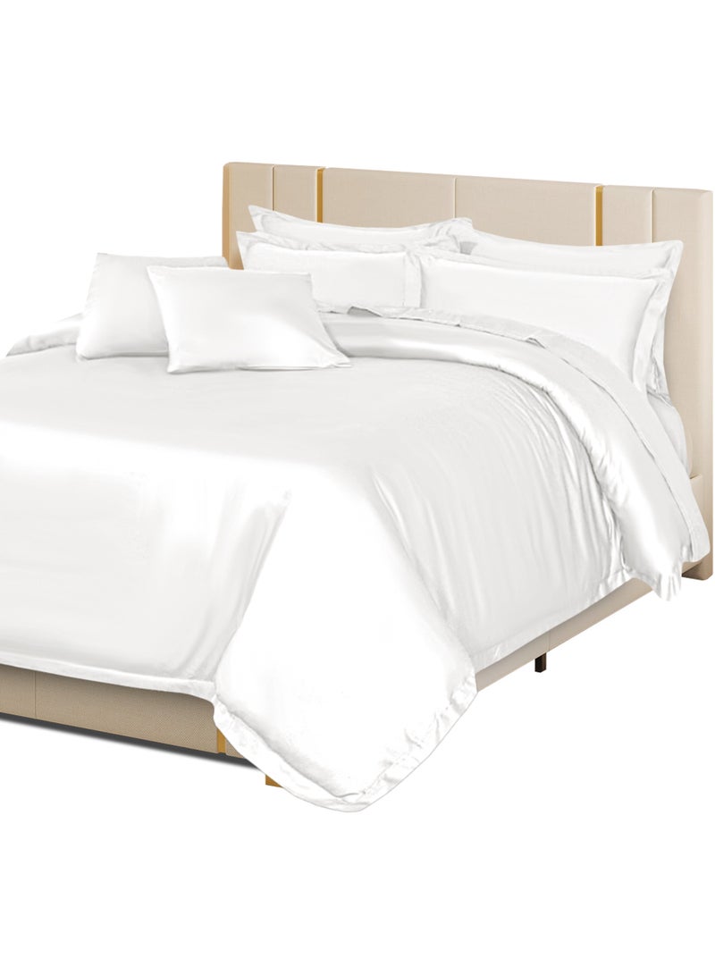 Siesta Zen Luxury 100% Egyptian Cotton Oxford Duvet Cover Set with 2 Pillow case 800 Thread Count Soft & Comfy Hotel Quality Comforter Cover All Season Bedding Set - Image 2