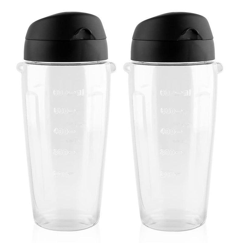 Anbige 2 pieces Oster Blender Replacement Parts Cups 20oz Smoothie Bottle Accessory Compatible with Oster Classic Series Blender