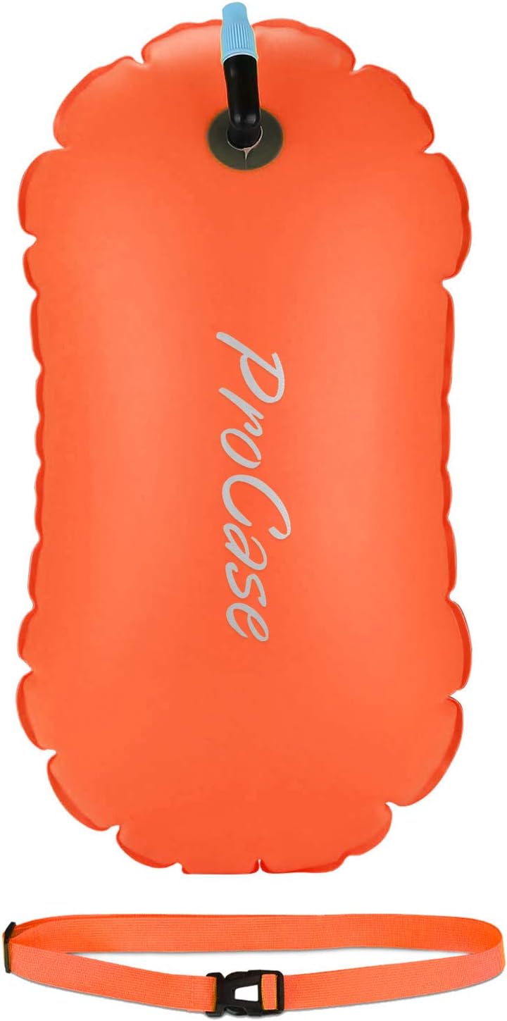 Procase Swim Buoy Float, Swimming Bubble Safety Float with Adjustable Waist Belt for Open Water Swimmers, Triathletes, Snorkelers, Kayakers, Safe Swim Trainers - Image 1