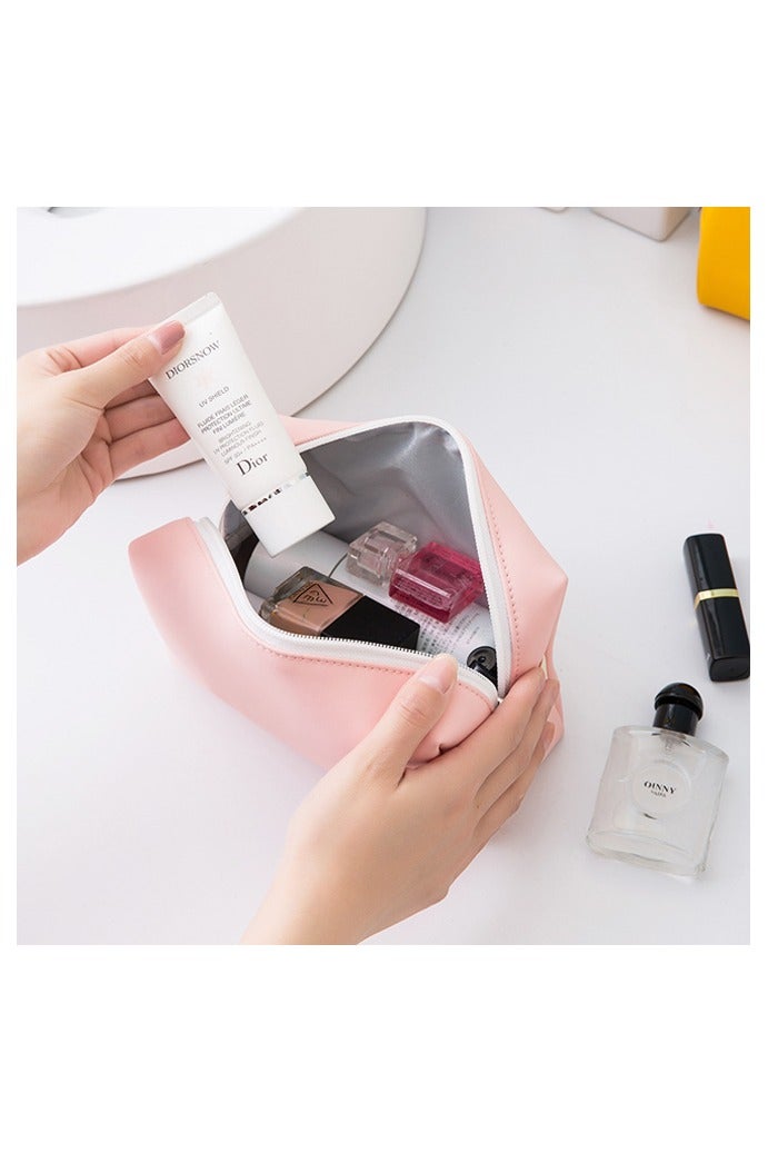 2 PCS Makeup Bag Pouch Travel Cosmetic Bag, Cute Makeup Brushes Storage Bag Case Travel Essentials Toiletries Accessories for Women - Image 3