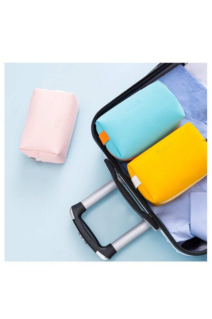 2 PCS Makeup Bag Pouch Travel Cosmetic Bag, Cute Makeup Brushes Storage Bag Case Travel Essentials Toiletries Accessories for Women - Image 4