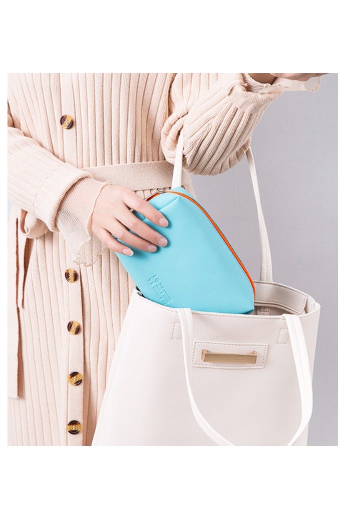 2 PCS Makeup Bag Pouch Travel Cosmetic Bag, Cute Makeup Brushes Storage Bag Case Travel Essentials Toiletries Accessories for Women - Image 5