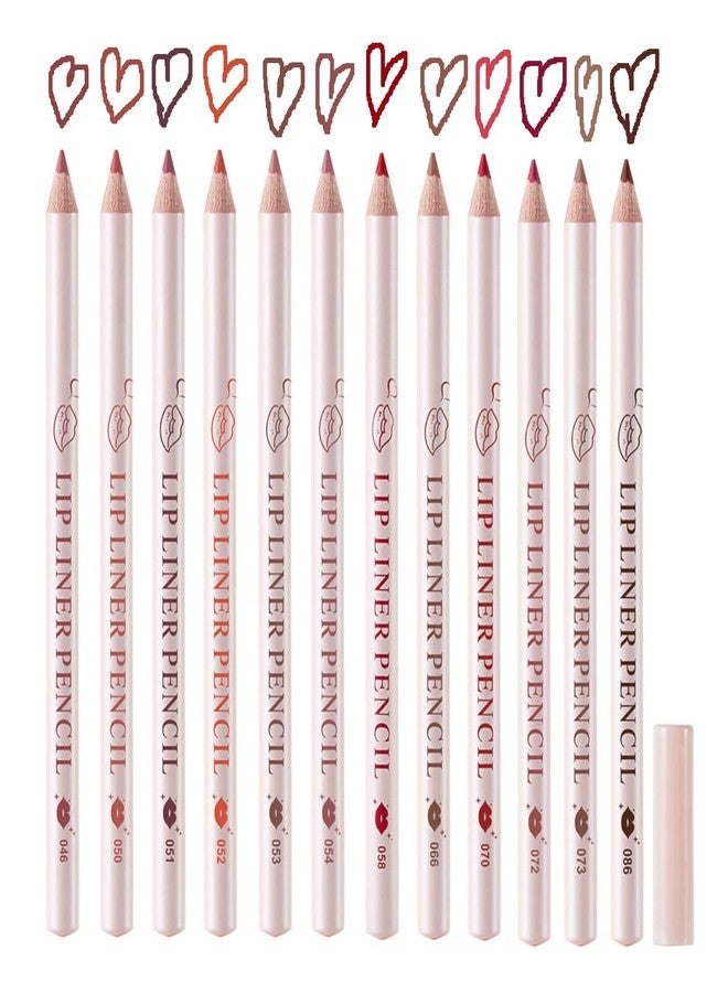 FIRSTZON Lip Liner Pencil set of 12, Long Lasting, Smooth Application, Multiple Shades - Image 5