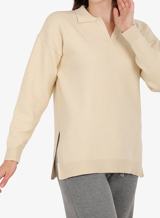Carina Relaxed Fit Side-Slit Pullover - Image 2