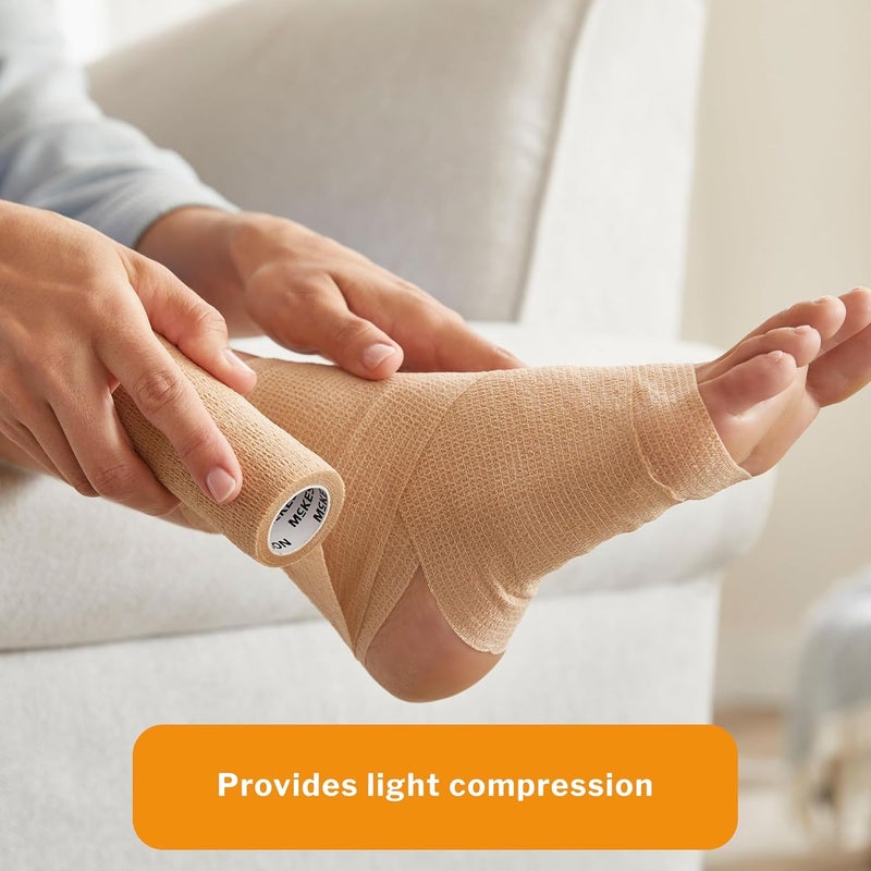 McKesson Cohesive Bandages NonSterile Compression Bandage 4 in x 5 yd 1 Count 18 Packs 18 Total - Image 4