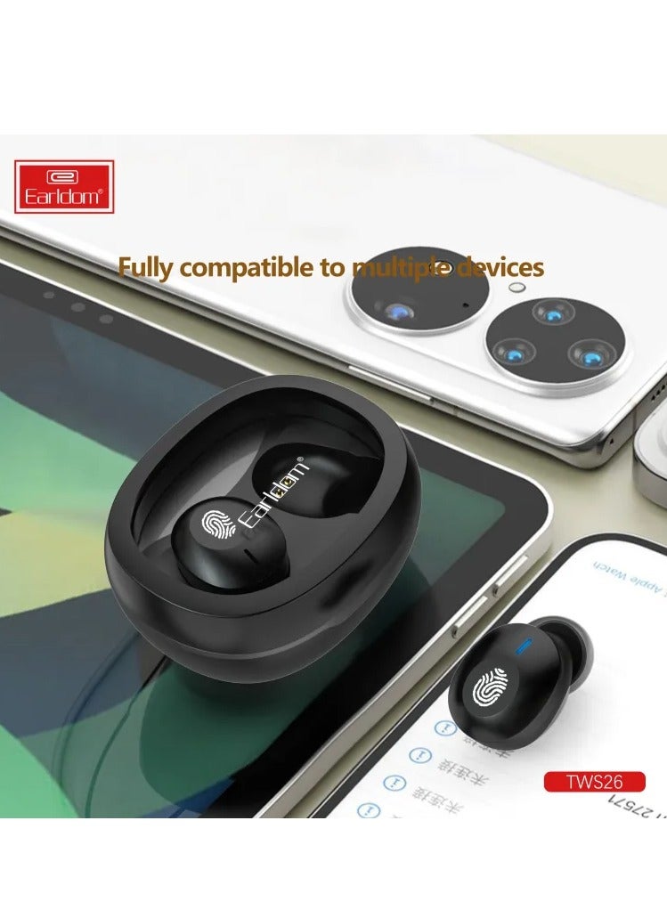 Earldom BT5.1 Mini Wireless Earbuds – Immersive Stereo Sound, TWS Bluetooth 5.1 Earphones for Mobile Phones - Image 5