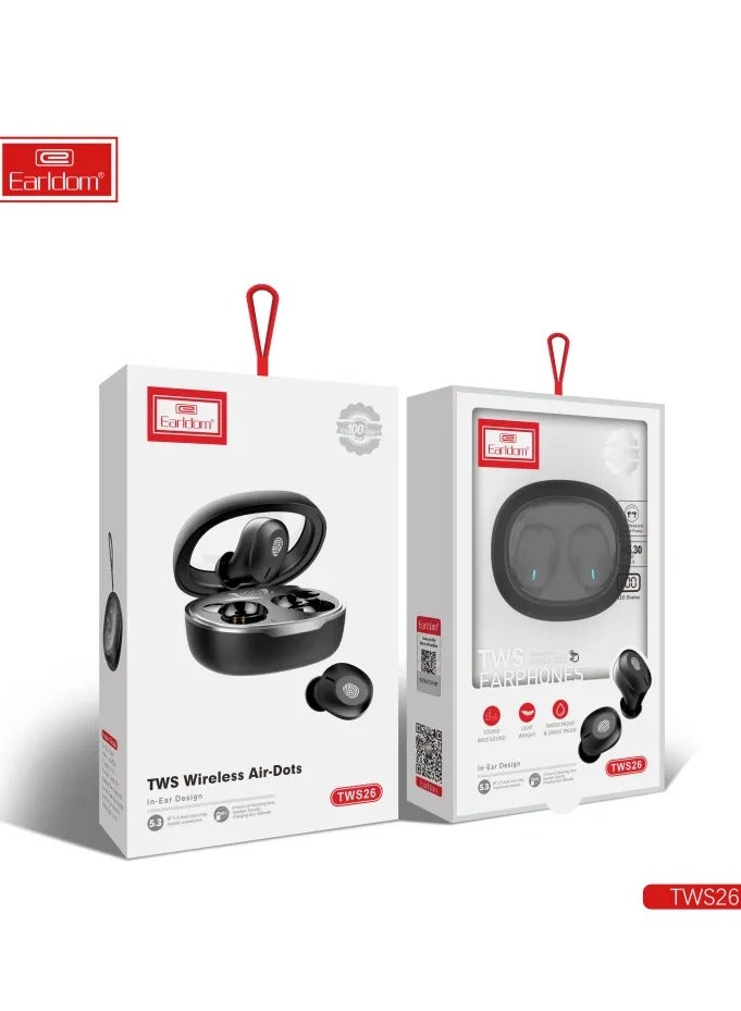 Earldom BT5.1 Mini Wireless Earbuds – Immersive Stereo Sound, TWS Bluetooth 5.1 Earphones for Mobile Phones - Image 2