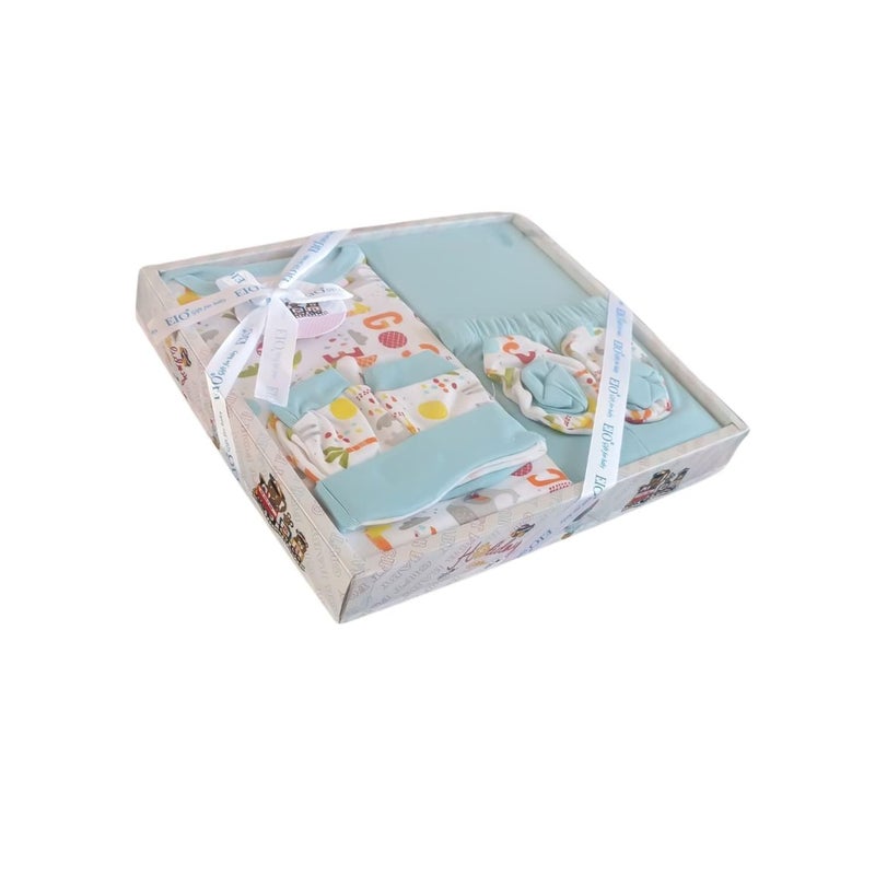 DADDY - G Eio Baby Gifts Set For New Born Unisex Clothing Gift Hamper 6Pcs (Turquoise) - Image 3